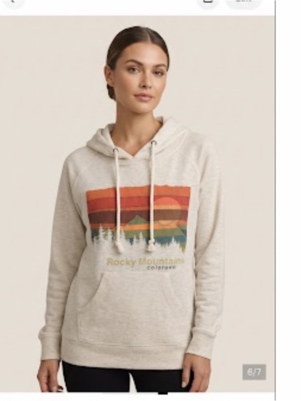 Retro Vision Apparel Colorado Rocky Mountain Unisex Pullover Hoodie SIZE Medium